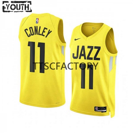 Camiseta Niños Utah Jazz Mike Conley 11 Nike 2022-23 Icon Edition Amarillo Swingman